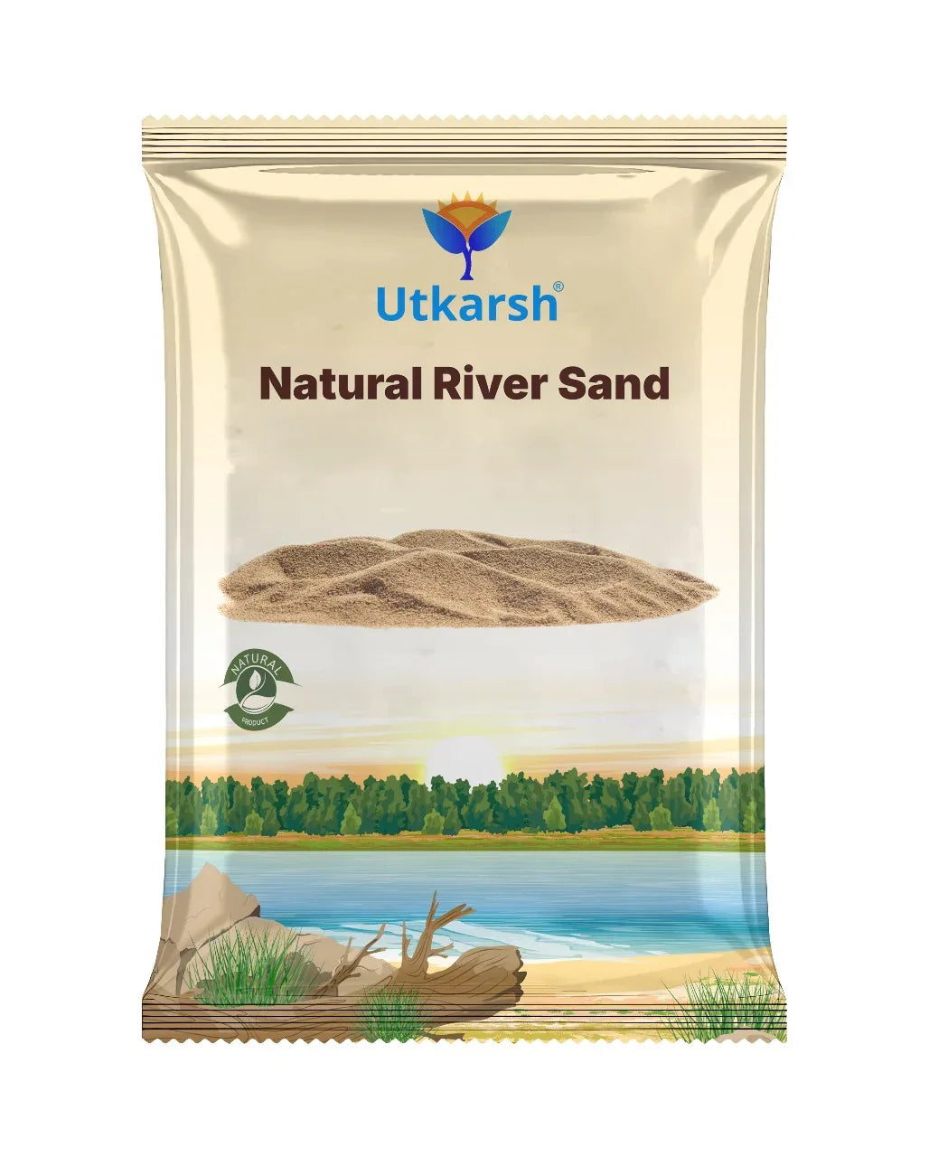 Natural River Sand (Aquarium Sand & Substrate Pure Organic Plants Soil Mix Additive) - Utkarsh Agrochem Pvt ltd. 