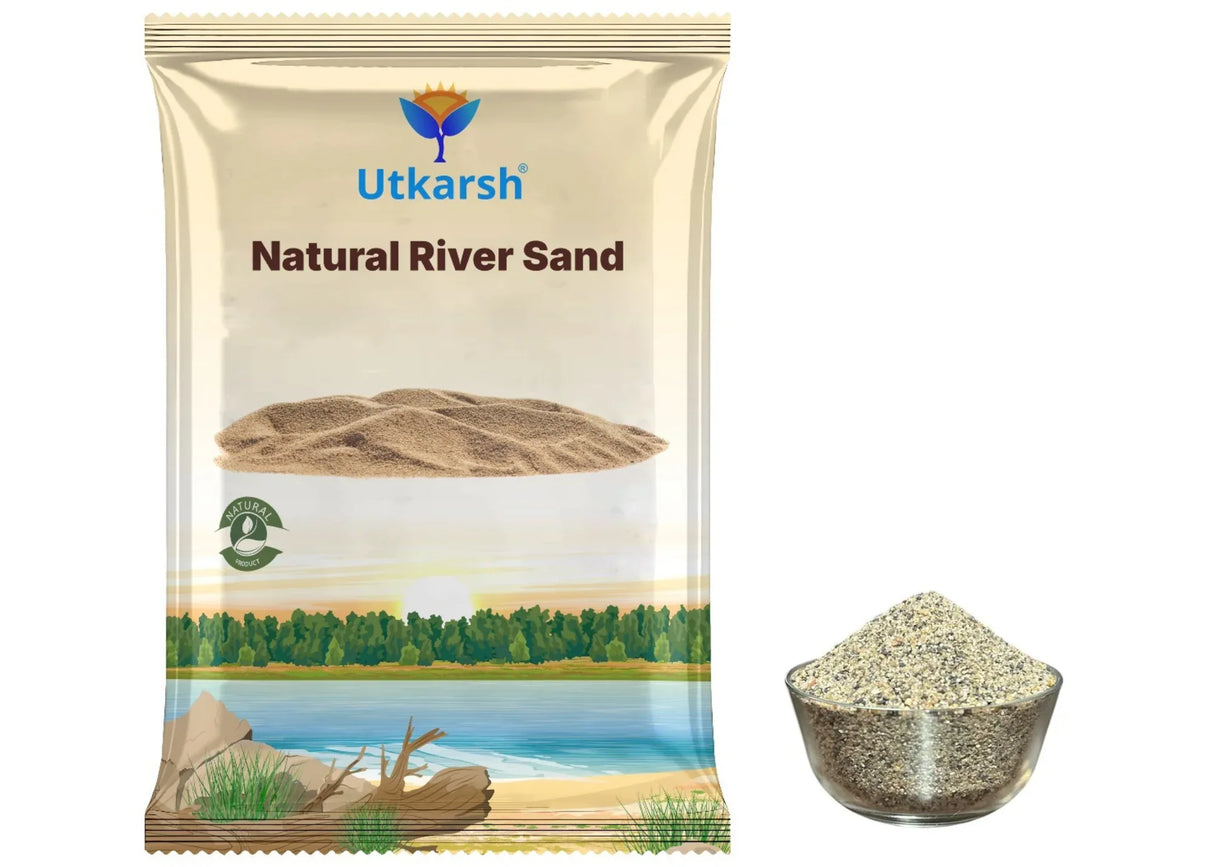 Natural River Sand (Aquarium Sand & Substrate Pure Organic Plants Soil Mix Additive) - Utkarsh Agrochem Pvt ltd. 