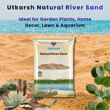 Natural River Sand (Aquarium Sand & Substrate Pure Organic Plants Soil Mix Additive)