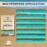 Natural River Sand (Aquarium Sand & Substrate Pure Organic Plants Soil Mix Additive)