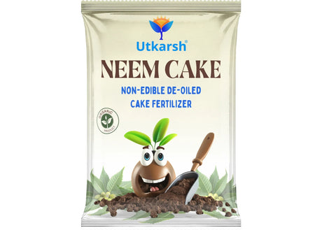 Neem Cake Powder for Plants, Organic Neem Khali Fertilizer for Home Garden, Manure for Flowers, Vegetables & Lawn - Utkarsh Agrochem Pvt ltd. 