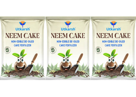Neem Cake Powder for Plants, Organic Neem Khali Fertilizer for Home Garden, Manure for Flowers, Vegetables & Lawn - Utkarsh Agrochem Pvt ltd. 