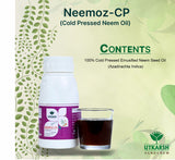 Neemoz C.P. Cold Pressed Neem Oil | 1500 PPM Azadirachtin EC 0.15% W/W Organic Bio-Insecticide | Effective Broad-Spectrum Pest Control for Vegetables, Fruits, Cotton, Rice & Plants