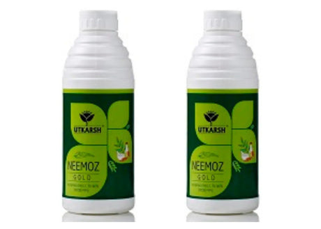 Neemoz-Gold (Azadirachtin E.C. 1% w/w, 10000 ppm) Neem Oil Based Natural Insecticide - Utkarsh Agrochem Pvt ltd. 