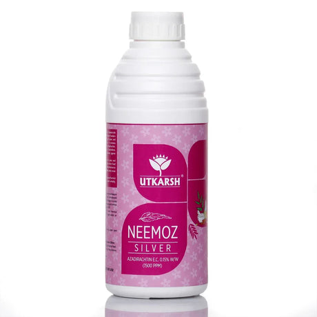 Neemoz-Silver (Azadirachtin E.C. 0.15% w/w 3000 ppm) Neem Oil Based Natural Insecticide - Utkarsh Agrochem Pvt ltd. 
