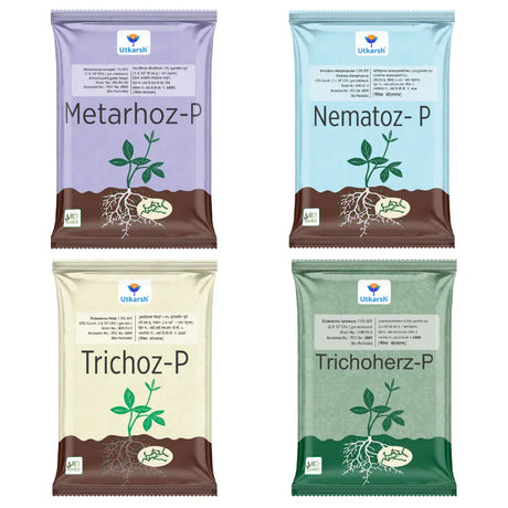 Nematodes and Fungus Control Combo - Metarhoz-P + Trichoherz-P + Nematoz-P + Trichoz-P - Utkarsh Agrochem Pvt ltd. 