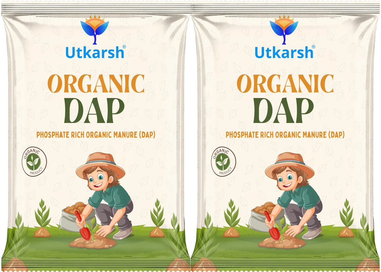 Organic DAP Fertilizers for Plants, Phosphate Rich Organic Manure for Home Garden, Crops, & Nursery, Khaad for Flowers, Vegetables & Lawn - Utkarsh Agrochem Pvt ltd. 