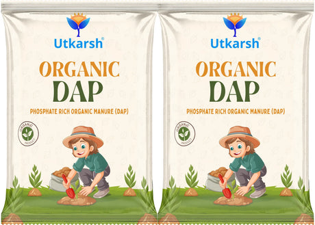 Organic DAP Fertilizers for Plants, Phosphate Rich Organic Manure for Home Garden, Crops, & Nursery, Khaad for Flowers, Vegetables & Lawn - Utkarsh Agrochem Pvt ltd. 