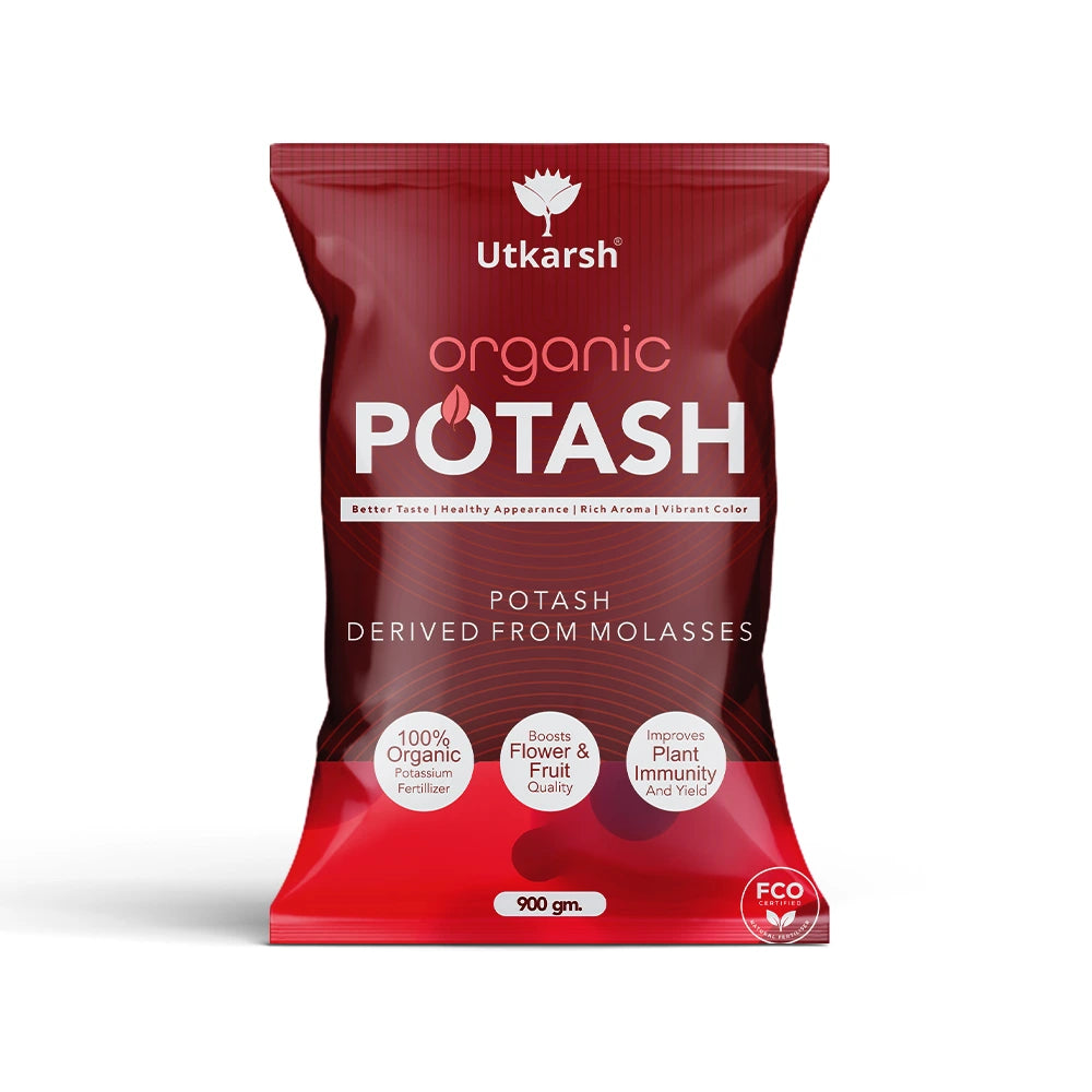 Organic Potash Fertilizer for Plants & Home Garden | Organic Bio Potash Plant Nutrient Supplement | Potassium-Rich Slow Release Granules for Flowering & Fruiting Plants