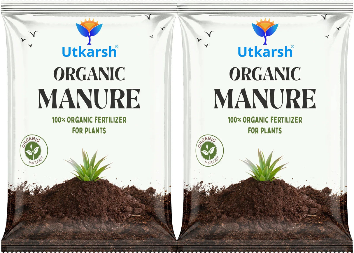 Organic Manure for Potted Plants, Organic Fertilizer for Home Garden, Crops, & Nursery, Khaad for Flowers, Vegetables & Lawn - Utkarsh Agrochem Pvt ltd. 
