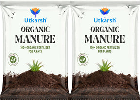 Organic Manure for Potted Plants, Organic Fertilizer for Home Garden, Crops, & Nursery, Khaad for Flowers, Vegetables & Lawn - Utkarsh Agrochem Pvt ltd. 