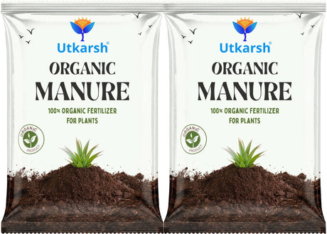 Organic Manure for Potted Plants, Organic Fertilizer for Home Garden, Crops, & Nursery, Khaad for Flowers, Vegetables & Lawn - Utkarsh Agrochem Pvt ltd. 
