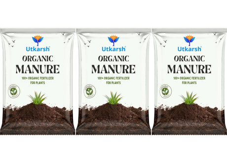 Organic Manure for Potted Plants, Organic Fertilizer for Home Garden, Crops, & Nursery, Khaad for Flowers, Vegetables & Lawn - Utkarsh Agrochem Pvt ltd. 