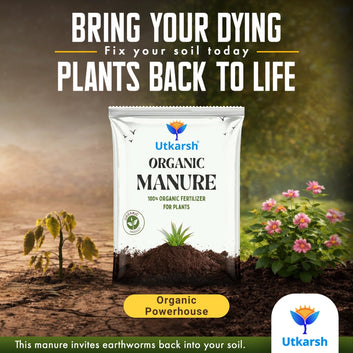 Organic Manure for Potted Plants, Organic Fertilizer for Home Garden, Crops, & Nursery, Khaad for Flowers, Vegetables & Lawn