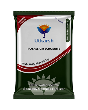 Potassium Schoenite, NPK 00 00 23 Fertilizers for Plants Growth & Home Garden | 100% Water Soluble Powder, Supplement for Fruits & Crops Yields - 25 Kg - Utkarsh Agrochem Pvt ltd. 