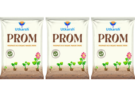PROM - Phosphate Rich Organic Manure, Organic DAP for Home Garden, Plants, Crops, & Nursery, Khaad for Flowers, Vegetables & Lawn - Utkarsh Agrochem Pvt ltd. 