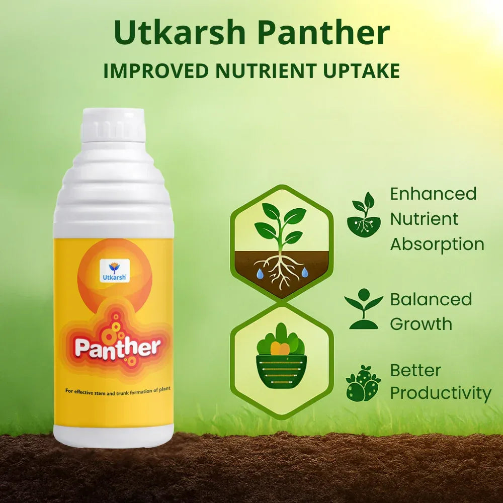 Panther (Activated Biological Formulation for Effective Flowering & Plant Growth) Biostimulant - 20 Litre - Utkarsh Agrochem Pvt ltd. 