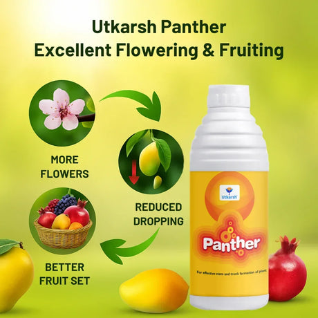 Panther (Activated Biological Formulation for Effective Flowering & Plant Growth) Biostimulant - 20 Litre - Utkarsh Agrochem Pvt ltd. 