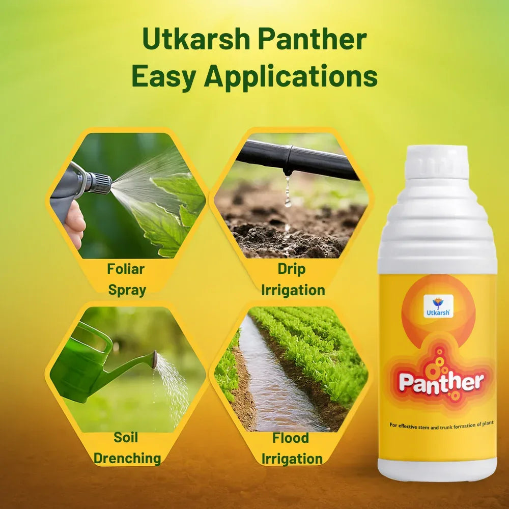 Panther (Activated Biological Formulation for Effective Flowering & Plant Growth) Biostimulant - 20 Litre - Utkarsh Agrochem Pvt ltd. 