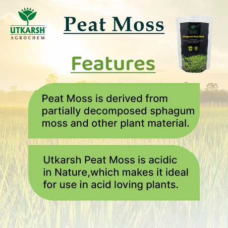 Peat Moss (For Potting Mix, Seed Starting and Improving Native Soil, Organic Gardening) - Utkarsh Agrochem Pvt ltd. 