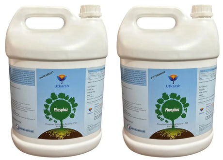 Phosphate Solubilizing Bacteria - PSB, Liquid Bio Fertilizer for Plants Growth, Nutrition, Develops Roots, Increases Flowering & Fruits, Crops | Phosphoz - 20 Liter - Utkarsh Agrochem Pvt ltd. 