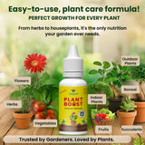 Plant Boost - Liquid Bio Fertilizer, Organic Growth Booster for Faster, Healthier Home Garden Plants, Ideal for Vegetables, Flowers, Herbs & Promotes Healthy Roots (Pack of 3 of 50 ml)