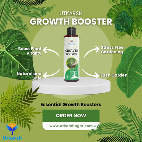 Plant Growth & Nutrition Kit - Promotes Healthy Roots & Robust Growth, Immunity Booster, Organic Liquid Fertilizer & Micronutrients for Home Garden, Indoor & Outdoor Plants - Utkarsh Agrochem Pvt ltd. 