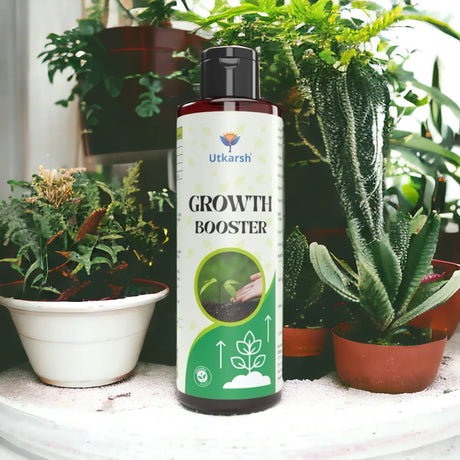 Plant Growth & Nutrition Kit - Promotes Healthy Roots & Robust Growth, Immunity Booster, Organic Liquid Fertilizer & Micronutrients for Home Garden, Indoor & Outdoor Plants - Utkarsh Agrochem Pvt ltd. 