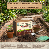 Utkarsh 4-in-1 Soil Less Potting Mixture (3.65Kg) - Cocopeat, Exfoliated Vermiculite, Neem Khad, Organic Plant Food | Makes 10 Kg of Fluffy Soil for Plants Home Garden | Potting Soil Mix for Plants
