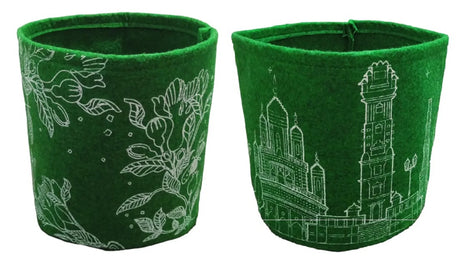 400 GSM Screen-Printed Geo Fabric Growbags- 8x8 inch - Utkarsh Agrochem Pvt ltd. 