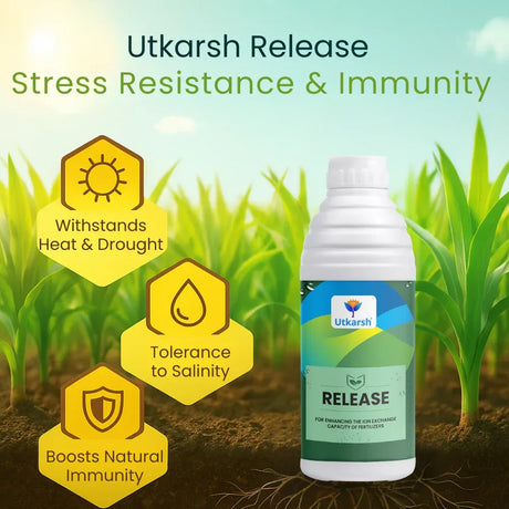 Release (for Enhancing the Ion Exchange Capacity Of Fertilizers) Biostimulant - 20 Litre - Utkarsh Agrochem Pvt ltd. 