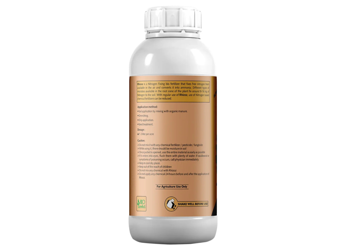 Rhizobium Nitrogen Fixing Bacteria, Liquid Bio Fertilizer for Plants Growth, Increases Organic Matter in Soil | Rhizoz - Utkarsh Agrochem Pvt ltd. 