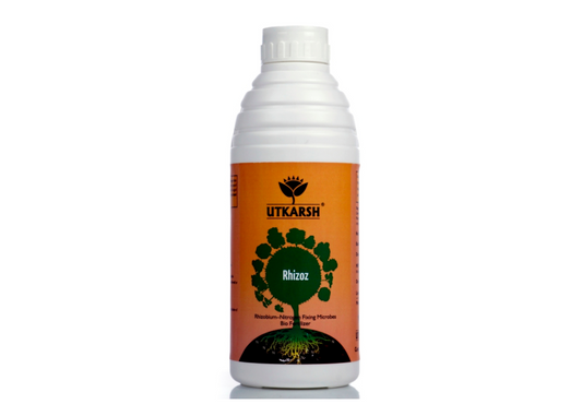 Utkarsh Rhizoz (Rhizobium Nitrogen Fixing Bacteria) Bio Fertilizer for Improved Nitrogen Availability to Plants, Increase Organic Matter in Soil, Rapid Plant Growth