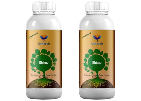 Rhizobium Nitrogen Fixing Bacteria, Liquid Bio Fertilizer for Plants Growth, Increases Organic Matter in Soil | Rhizoz - Utkarsh Agrochem Pvt ltd. 