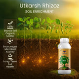 Rhizobium Nitrogen Fixing Bacteria, Liquid Bio Fertilizer for Plants Growth, Increases Organic Matter in Soil | Rhizoz - 20 Litre - Utkarsh Agrochem Pvt ltd. 