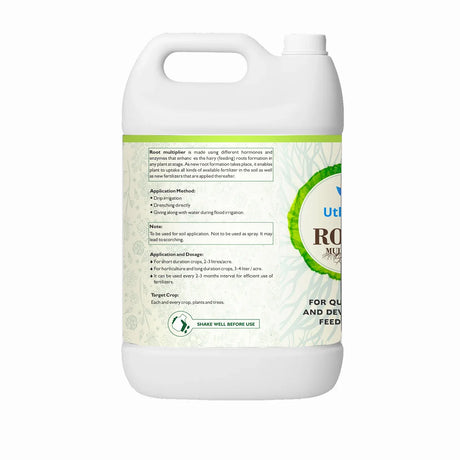 Roots Multiplier (For Quick Hairy Roots Formation) Plant Food for Healthy Roots - 20 Litre - Utkarsh Agrochem Pvt ltd. 