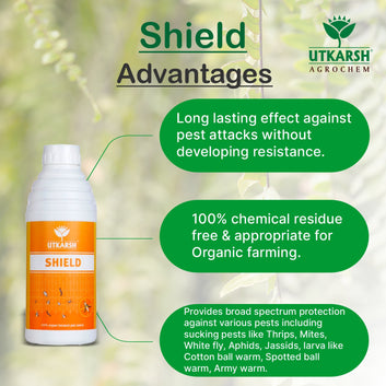 Shield | 100% Organic Botanical Pest Control, Natural Plant Protector | Compatible with all kinds of Chemical Fertilizer, Bio Pesticide and Bio Fungicide