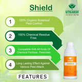 Shield | 100% Organic Botanical Pest Control, Natural Plant Protector | Compatible with all kinds of Chemical Fertilizer, Bio Pesticide and Bio Fungicide - Utkarsh Agrochem Pvt ltd. 