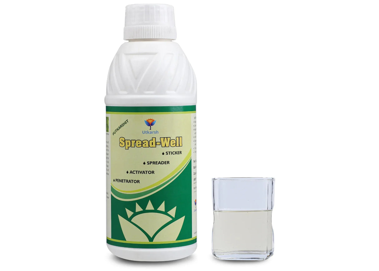 Spread-Well | Normal Spreader, Sticker, Activator for Plants, Non-Ionic Plant Input, Organic Spreader for Seeds and Fertilizers - Utkarsh Agrochem Pvt ltd. 