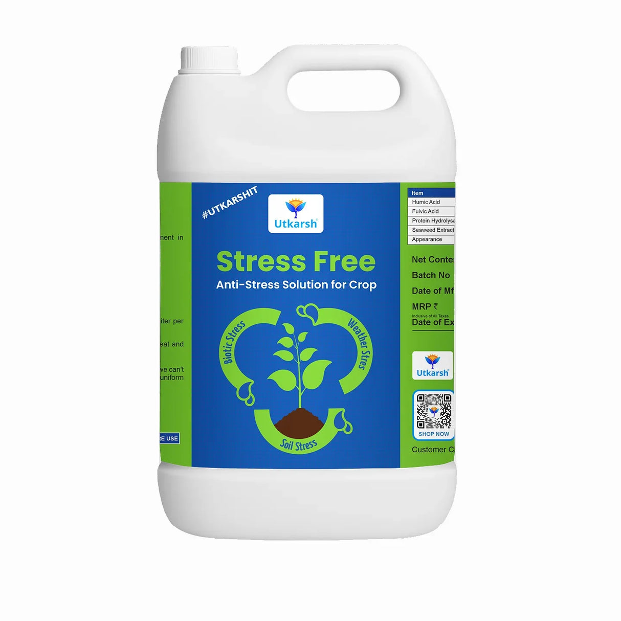 Stress Free (Anti-stress Solution for Crops) Biostimulant - Utkarsh Agrochem Pvt ltd. 