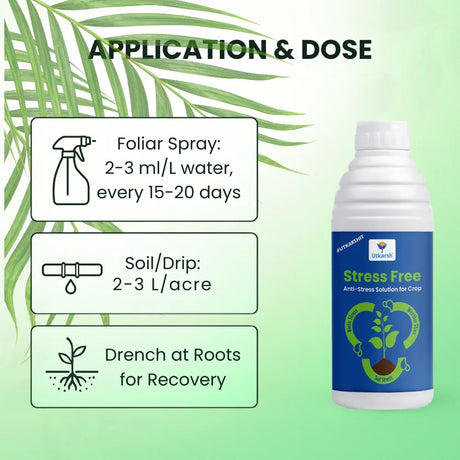 Stress Free (Anti-stress Solution for Crops) Biostimulant - 20 Litre - Utkarsh Agrochem Pvt ltd. 