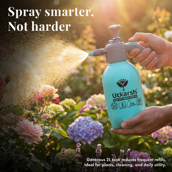 Premium Pressure Sprayer 2 Litre (Aqua Blue) | Pressure Spray Bottle for Plants | Gardening Water Pump Sprayer | Plant Spray Bottle for Garden | Spray Bottles for Gardening, Pack of 1