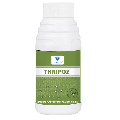 Thripoz | Natural Plants Extract Against Thrips | Natural Plant Protector for Sucking Pests- Aphids and White Fly - Utkarsh Agrochem Pvt ltd. 