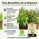 Trichoderma Viride 1.5% W.P.: 2 x 10^6 CFU/gm min. Bio Fungicide for Plants, Crops and Home Gardening - Trichoz-P - Utkarsh Agrochem Pvt ltd. 