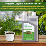 TulsiVita+ - Organic Liquid Potting Mixture for Tulsi Plants, 250 ml | Plant Growth Nutrients & Natural Fertilizer with Humic, Fulvic & Amino Acids & Seaweed for Healthy Growth & Flowering