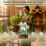 TulsiVita+ - Organic Liquid Potting Mixture for Tulsi Plants, 250 ml | Plant Growth Nutrients & Natural Fertilizer with Humic, Fulvic & Amino Acids & Seaweed for Healthy Growth & Flowering