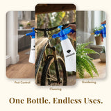 Pressure Spray Bottle for Plants (1 Liter) - White | Efficient Water Spray Bottle with Adjustable Nozzle, Ideal Garden Sprayer for Indoor and Outdoor Plant Care, Pack of 1