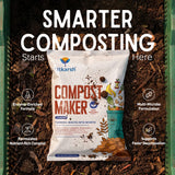 Compost Maker Powder for Home Garden | Fast-Active Natural Organic Waste Decomposer for Kitchen Waste, Vegetable & Fruit Scraps | Easy-to-Use, Odor-Free Compost Starter Powder