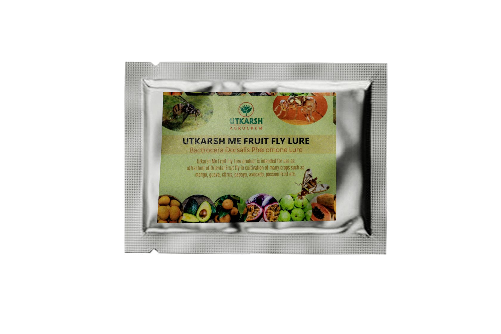 Utkarsh (Oriental) ME Fruit Fly Bactrocera Dorsalis Pheromone Lure for Catching Fruit Fly of Mango, Papaya, Sapota, Guava, Pomegranate, Banana, Water Melon, Citrus, Coffee, Peppers, Sweet Fruit and Other Crops