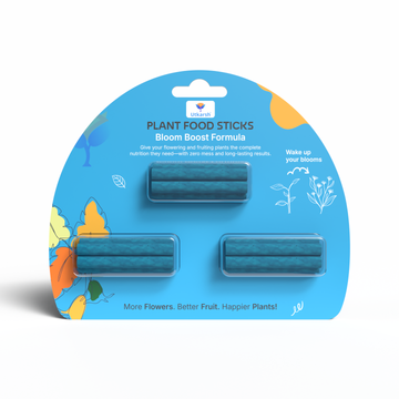 Plant Food Bloom Sticks for Flowers - Pack of 15 Sticks | Natural & Organic Nutrition for Indoor & Outdoor Home Garden Flowering Plants | Multi-Purpose Natural Plant Growth Booster